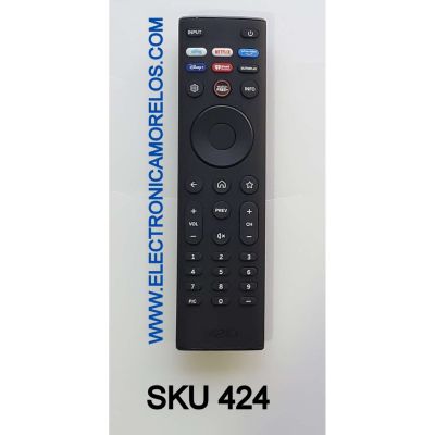 CONTROL REMOTO ORIGINAL NUEVO PARA SMART TV VIZIO / NUMERO DE PARTE XRT140V8 / XRT140V8 2409 / MODELO V755M-K03